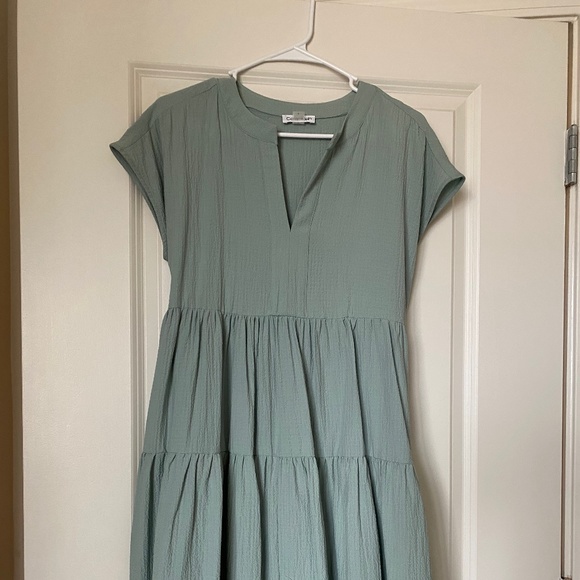 Cal Dresses Sage Green Calvin Klein Midi Dress Poshmark
